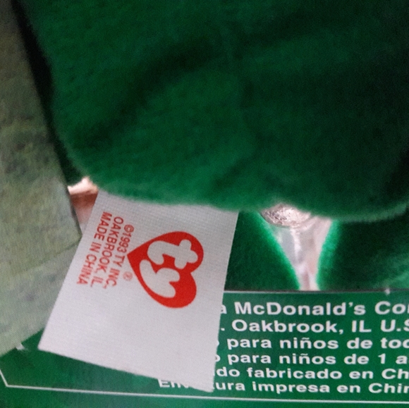 4 PC PEXTREMELY RARE BRITANIA GLORY Donalds 1999 error TY Beanie Babies Vintage - Picture 12 of 14